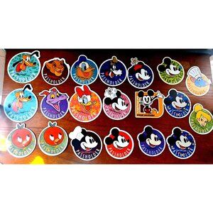 Walt Disney World Annual Passholder Magnet Collection of 20 Magnets 3 Duplicates